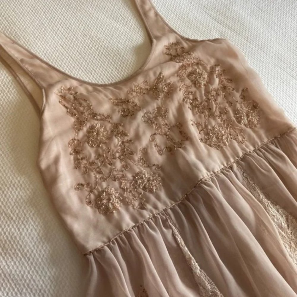 Kimchi Blue Beaded Lace Tank Top